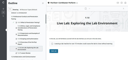 CompTIA PenTest+ CertMaster Perform PT0-003 (V3) (12 Month Access )