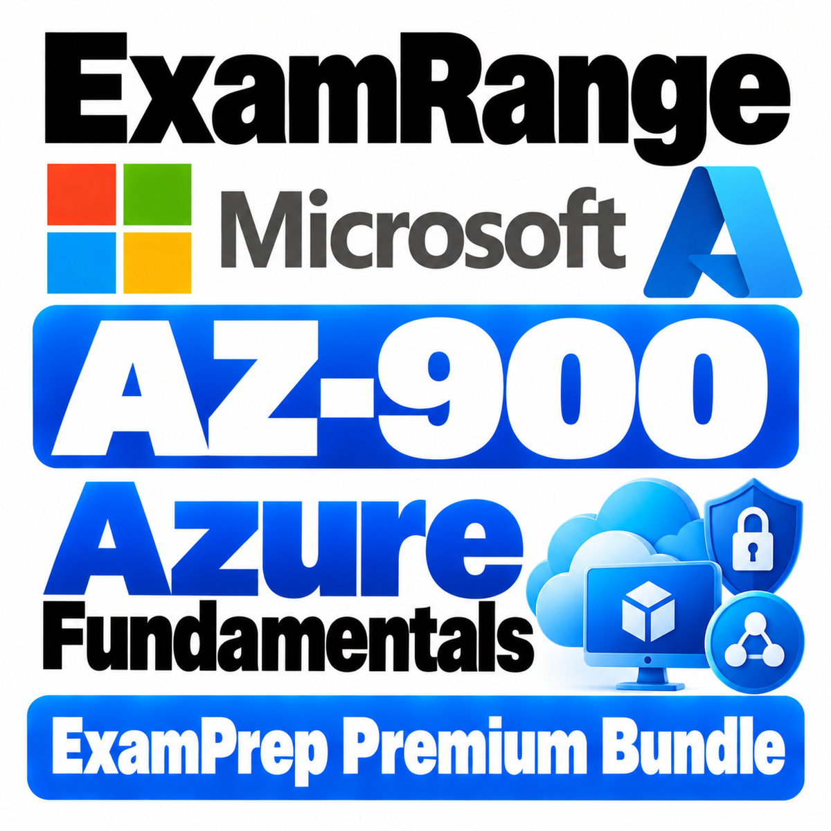 Microsoft Azure Fundamentals AZ-900 ExamPrep Premium Bundle | 502 Q&A | Free Updates