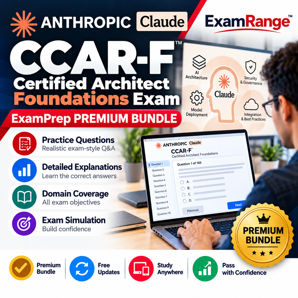 CCAR-F Certified Architect Foundations ExamPrep Premium Bundle | 189 Q&A | Free Updates